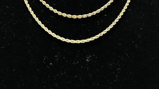 10K Solid Gold Rope Chains at Ijaz Jewelers