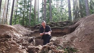 Building My BEST DUGOUT EVER - ALONE into Wild Forest - Bushcraft Moss PILLOW - Badger Came - 4K