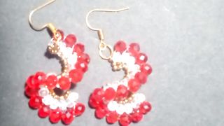 Crystal BeadedcEarring# How to Make Earring