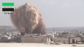 Syria Conflict | FSA 13th Division's Tunnel Bomb | Wadi al-Deif | Oct 14, 2014 | RCF