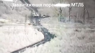 Ukraine Russia War | Ukrainian Drone Hits Russian MT-LB During Evacuation | RCF