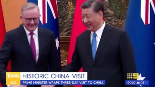 Prime Minister wraps up historic China trip _ 9 News Australia