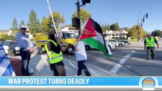 Elderly Jewish man dies at dueling protests over Israel-Hamas war