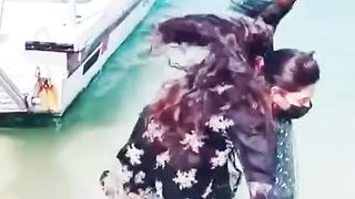 Boys in sea girls