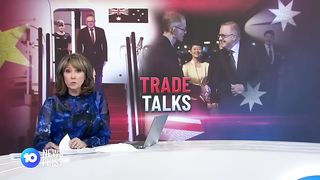 Australian Prime Minister Anthony Albanese Arrives In China For Landmark Trade Talks _ 10 New