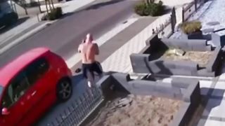 Accident flippant ....
