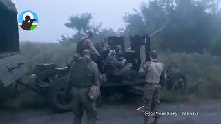 Ukraine Russia War | RU POV: Soldiers from Yakutia with S-60 Anti-Aircraft Gun | RCF