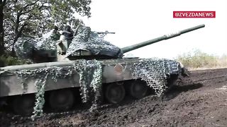 Ukraine Russia War | RU POV: T-80B Combat Work in Krasnolimansk Direction | RCF