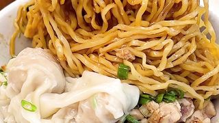 Happy lunch food seeker