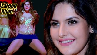 Zareen Khan Milky Legs and  Screen Compilation