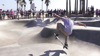 Free Stock Video Footage of Venice Beach Skater Slow-motion