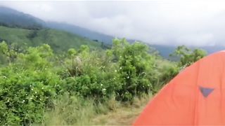 "Camping Bliss on Mount Pundhak, Java, Indonesia: Embracing Nature's Symphony under the Starlit Canopy"