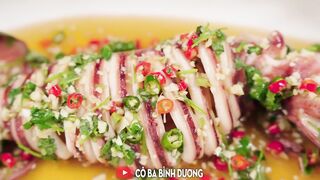 Mực Hấp Kiểu Thái thơm phức, đừng xem khi đang đói bụng nha | Thai Squid Recipes