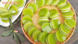 Bánh Da Lợn Nước Cốt Dừa dai mềm dẻo béo ngầy để qua ngày bánh không bị cứng