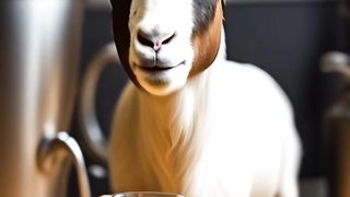 How does it feel to drink coffee with goats