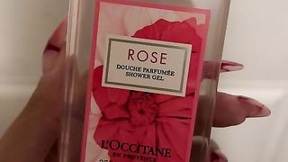 LOccitane Rose Shower Gel 84 oz 8 oz  Beauty  Personal Care
