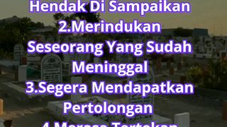 Arti bertemu dengan orang yang sudah meninggal