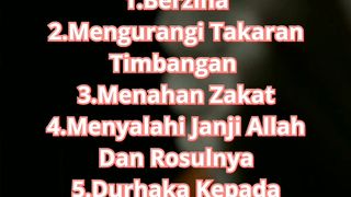 Dosa yang hukumanya langsung di balas di dunia