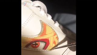 TIKTOK custom shoes! Air Force 1 Edition af1 (pt 16.)