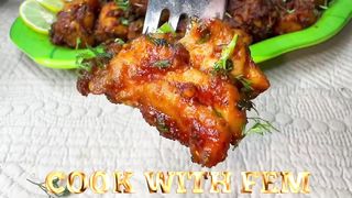 Cheken fry chicken nuggets korma
