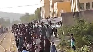 Train Arrives Harnai station