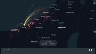 Israel War | Gaza-Israel Rocket Visualization | RCF