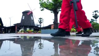 Parkour money heist vs police