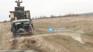 Ukraine Russia War | Zaporizhia: Ukrainian M-ATV Tows Damaged Russian Lada Niva | RCF