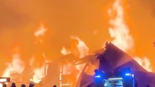 Fire Incident in Vinnitsa | Reports of Warehouse or Carpentry Shop | RCF
