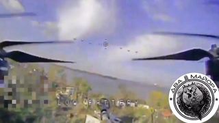 Shelling of Ukrainian Positions with FPV Drone and Artillery | Kherson Left Bank | RCF