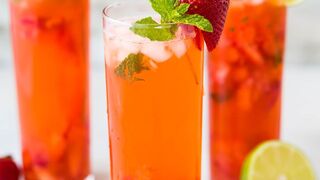 Cranberry punch, ponche de arándanos