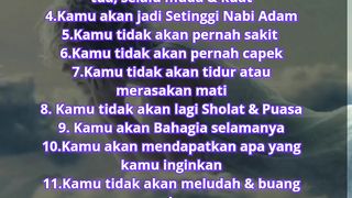 Yang akan terjadi di surga nanti