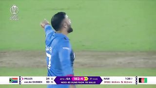 Miller out Nabi take a wicket
