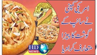 امریکی کمپنی نے سانپ کے گوشت کا پیزا متعارف کرا دیا #snacks