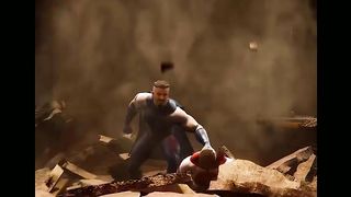 Omni Man Facing Fatality