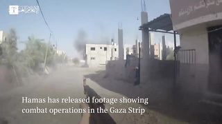 Hamas shares video of close combat with Israeli forces in Gaza Strip