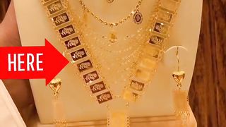 Gold jewellery brighdel set #saudia