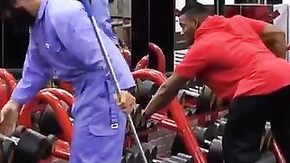 Gym trainer beautiful nice