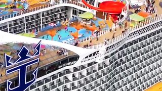 Wonder Of The Seas Drone View