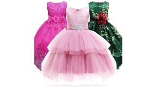 New Autume Kids Dresses For Girls Charm Costume Children Evening Party Princess Dresses
