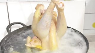 chicken Goyal karne ka naya style funny video