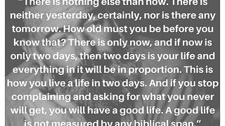 living in the present || Ernest Hemingway