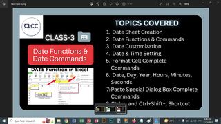 Adv. MS Excel Class 3 | LIVE Recording | TLCC