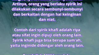 Mengenal tentang syirik khafi
