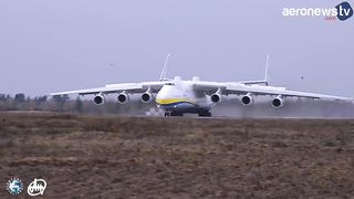 Lunique Antonov An-225 détruit en Ukraine.