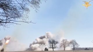 Ukraine Russia War | Russian Hurricane MLRS Battery Salvo on UA Positions | RCF