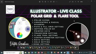 Illustrator Flare Tool Live Recording | TLCC