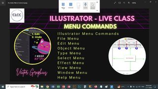 Illustrator Menu Commands Live Recording