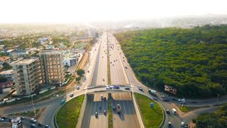 Ghana highway  view