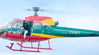 Helicopter shot